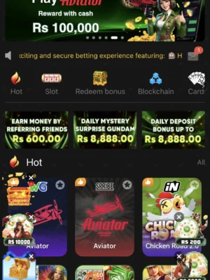 10win game interface which shows games of the 10 win